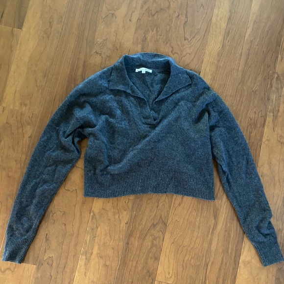 Reformation Cropped Polo Sweater - Picture 2 of 4